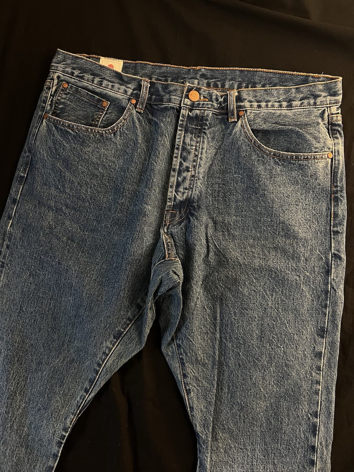 Han Kjobenhavn Drop Crotch Jeans Selvedge Japan Denim Mens Size 34x28 Regular - Thumbnail 2