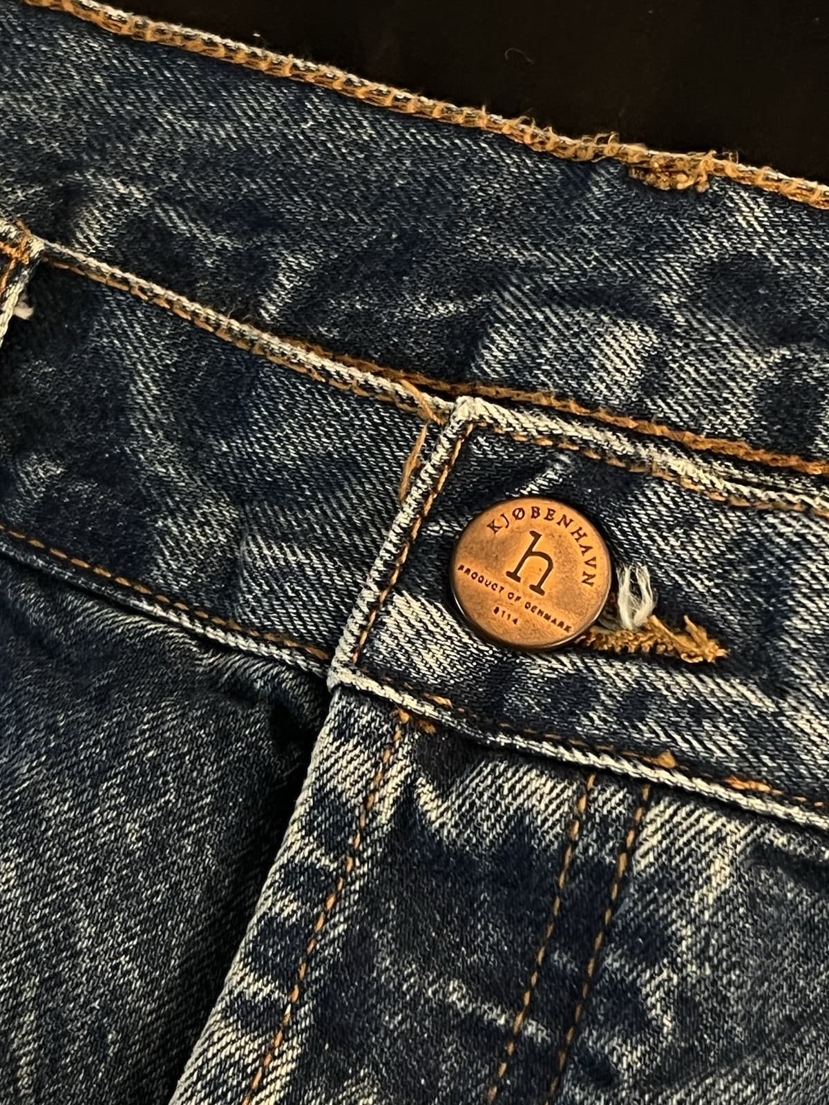 Han Kjobenhavn Drop Crotch Jeans Selvedge Japan Denim Mens Size 34x28 Regular - Thumbnail 4