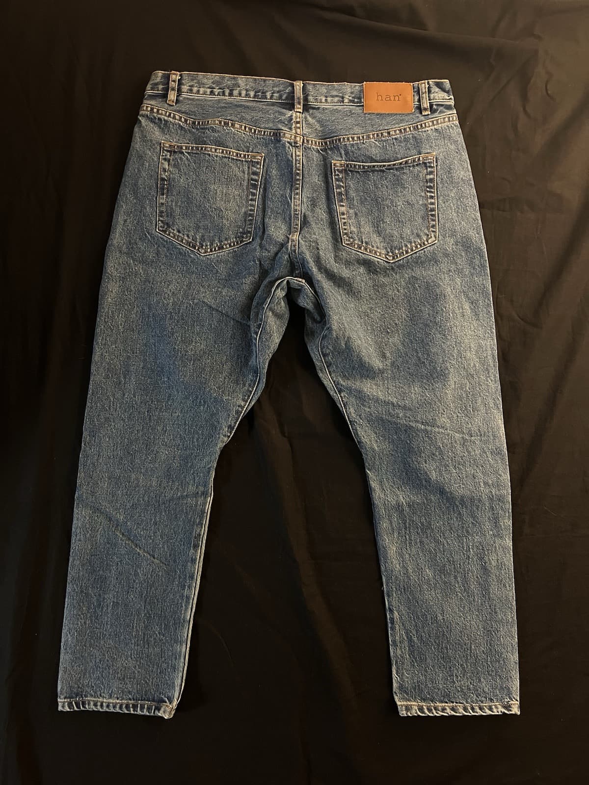 Han Kjobenhavn Drop Crotch Jeans Selvedge Japan Denim Mens Size 34x28 Regular - Thumbnail 11