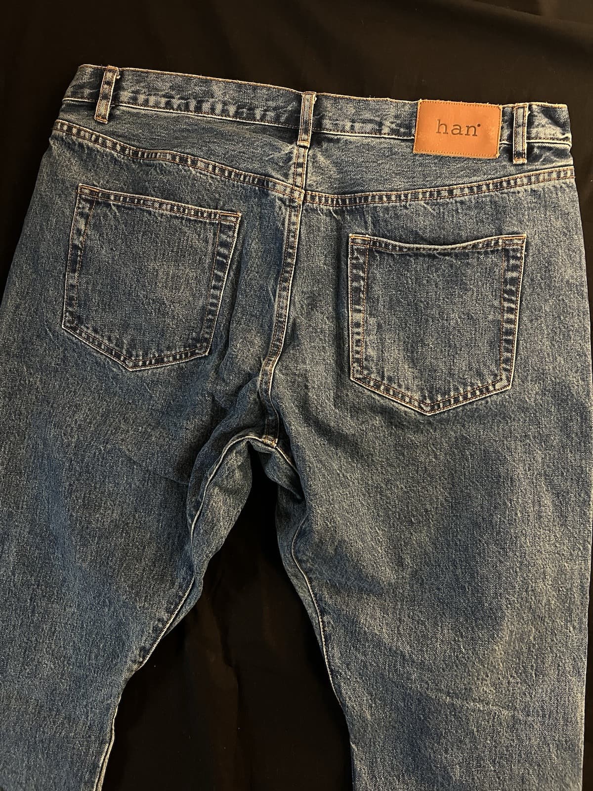 Han Kjobenhavn Drop Crotch Jeans Selvedge Japan Denim Mens Size 34x28 Regular - Thumbnail 12