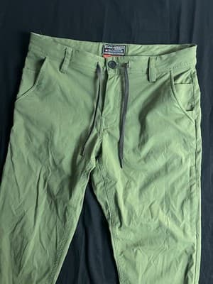 686 Everywhere Pants 30x30 Slim Fit Multi Shell Green Nylon Outdoors Hiking - Thumbnail 2
