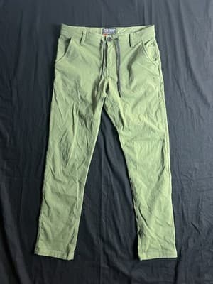 686 Everywhere Pants 30x30 Slim Fit Multi Shell Green Nylon Outdoors Hiking - Image 1