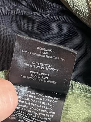 686 Everywhere Pants 30x30 Slim Fit Multi Shell Green Nylon Outdoors Hiking - Thumbnail 5