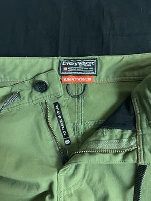 686 Everywhere Pants 30x30 Slim Fit Multi Shell Green Nylon Outdoors Hiking - Thumbnail 4