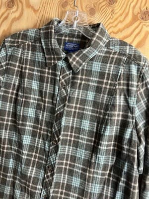 Pendleton Womens XL Rare 1945 Circa Vtg 90 Ninety Years Ombre Wool Shirt Jacket - Thumbnail 2