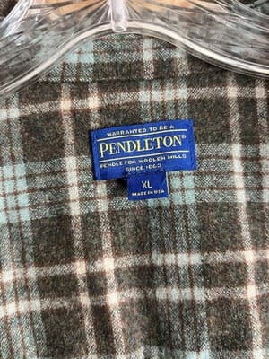 Pendleton Womens XL Rare 1945 Circa Vtg 90 Ninety Years Ombre Wool Shirt Jacket - Thumbnail 5