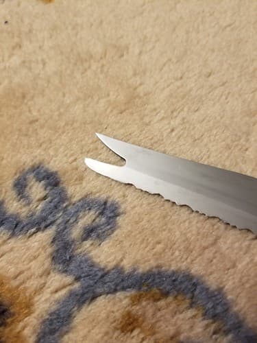 Lot Of 3 Vtg Knives Quikut Carve Serve Knife Serrated Fork Tip Blade USA Paring - Thumbnail 6