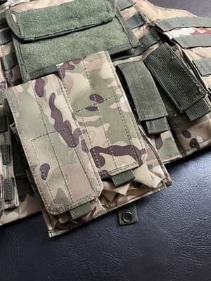 Heavy Duty Tactical Vest Load-bearing Army Molle Camo Airsoft Combat Ammo - Thumbnail 7