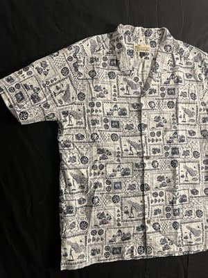 Limited Edition Patagonia Pataloha Opihi Mens L Hawaiian Shirt Hemp Fishing Sea - Thumbnail 3