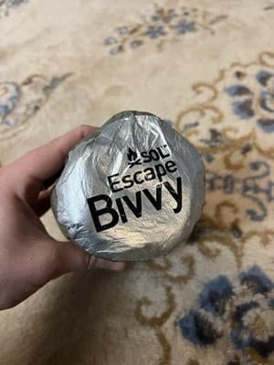 SOL Escape Bivvy + Hood Green Case Emergency Survive Outdoors Heat Reflective - Image 1
