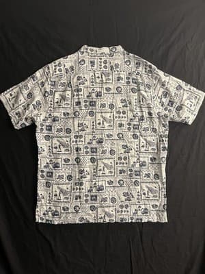 Limited Edition Patagonia Pataloha Opihi Mens L Hawaiian Shirt Hemp Fishing Sea - Thumbnail 6