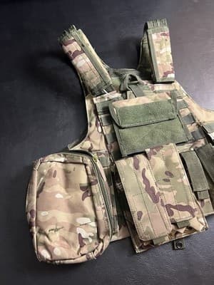 Heavy Duty Tactical Vest Load-bearing Army Molle Camo Airsoft Combat Ammo - Thumbnail 3