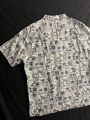 Limited Edition Patagonia Pataloha Opihi Mens L Hawaiian Shirt Hemp Fishing Sea - Thumbnail 8