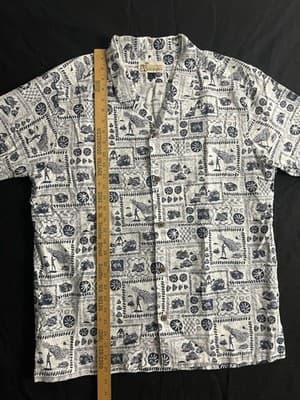 Limited Edition Patagonia Pataloha Opihi Mens L Hawaiian Shirt Hemp Fishing Sea - Thumbnail 9