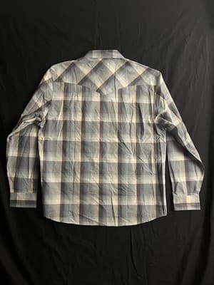 NEW Pendleton Frontier Aztec Pearl Snap Shirt Men's XL Western Long Sleeve Plaid - Thumbnail 10