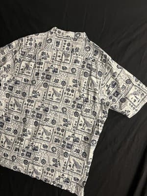 Limited Edition Patagonia Pataloha Opihi Mens L Hawaiian Shirt Hemp Fishing Sea - Thumbnail 7