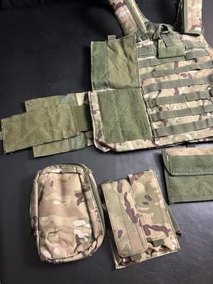 Heavy Duty Tactical Vest Load-bearing Army Molle Camo Airsoft Combat Ammo - Thumbnail 9