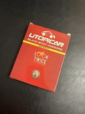 NIB New Utopicar Blind Spot Mirrors Model BSM-017 Look Twice For Motorcycles - Thumbnail 9