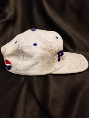 Vintage Pepsi Hat Cap Snapback Cola Stretch Adult One Size OSFA Baseball Soda - Thumbnail 7