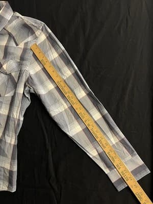 NEW Pendleton Frontier Aztec Pearl Snap Shirt Men's XL Western Long Sleeve Plaid - Thumbnail 9
