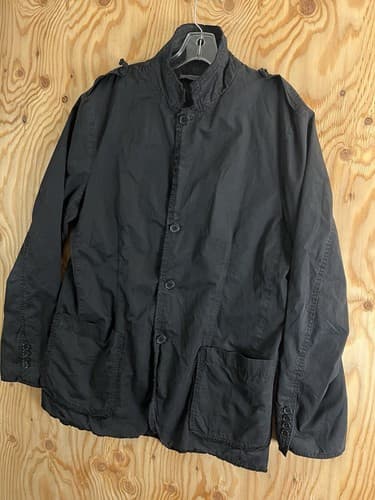 RARE John Varvatos Distressed Sports Coat Jacket Mens L Garment Blazer Button Up - Thumbnail 5