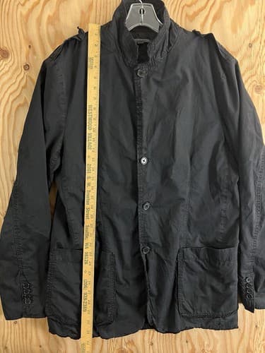 RARE John Varvatos Distressed Sports Coat Jacket Mens L Garment Blazer Button Up - Thumbnail 17