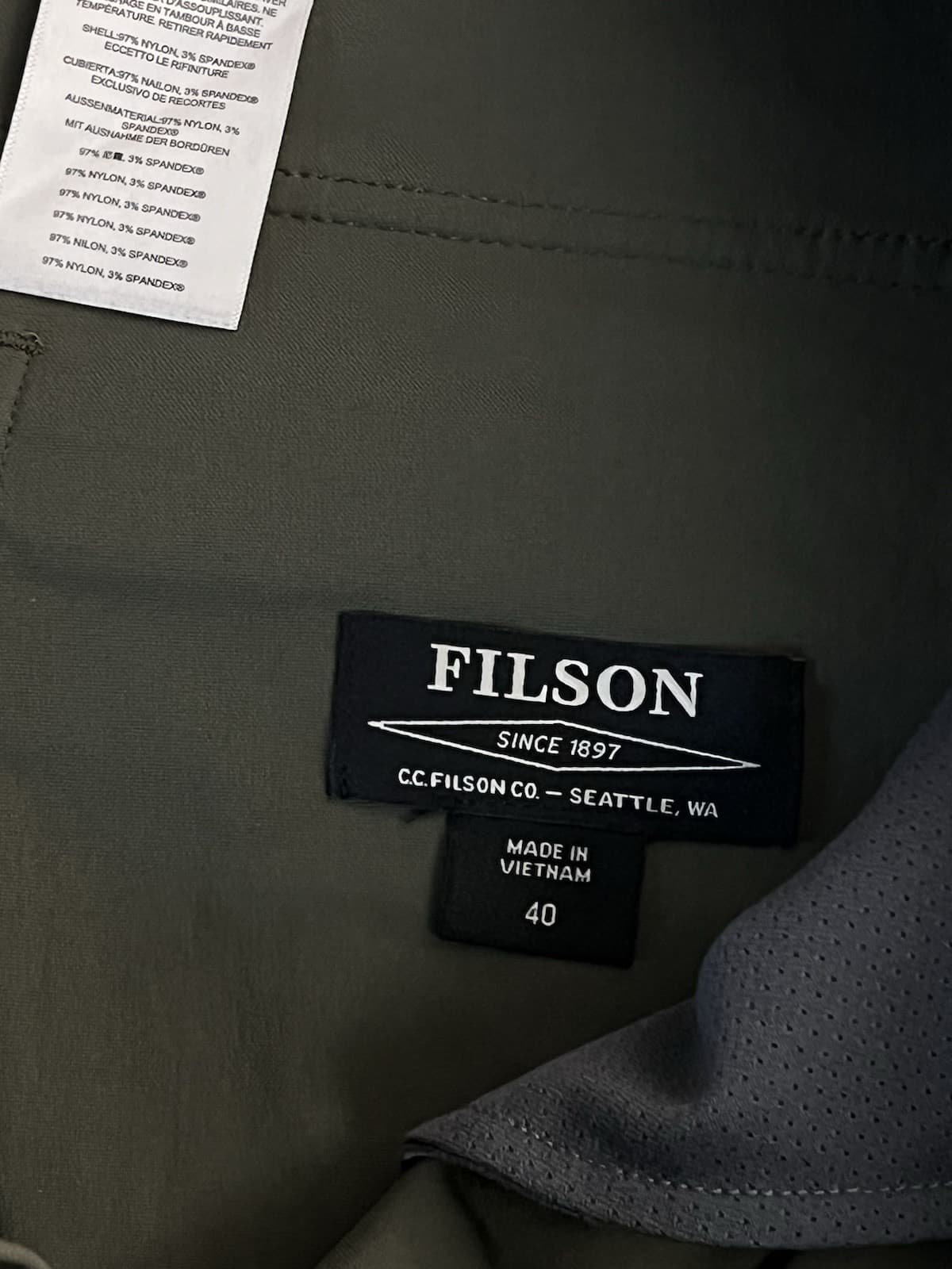 Filson Mens 40x30 Lightweight Trekking Pants Convertible Shorts Evergreen Hiking - Thumbnail 5