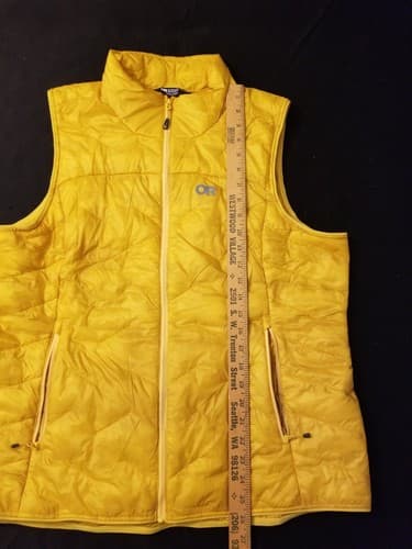 Outdoor Research Womens XL Superstrand LT Vest Yellow Puffer Nano Puff Insulated - Thumbnail 9
