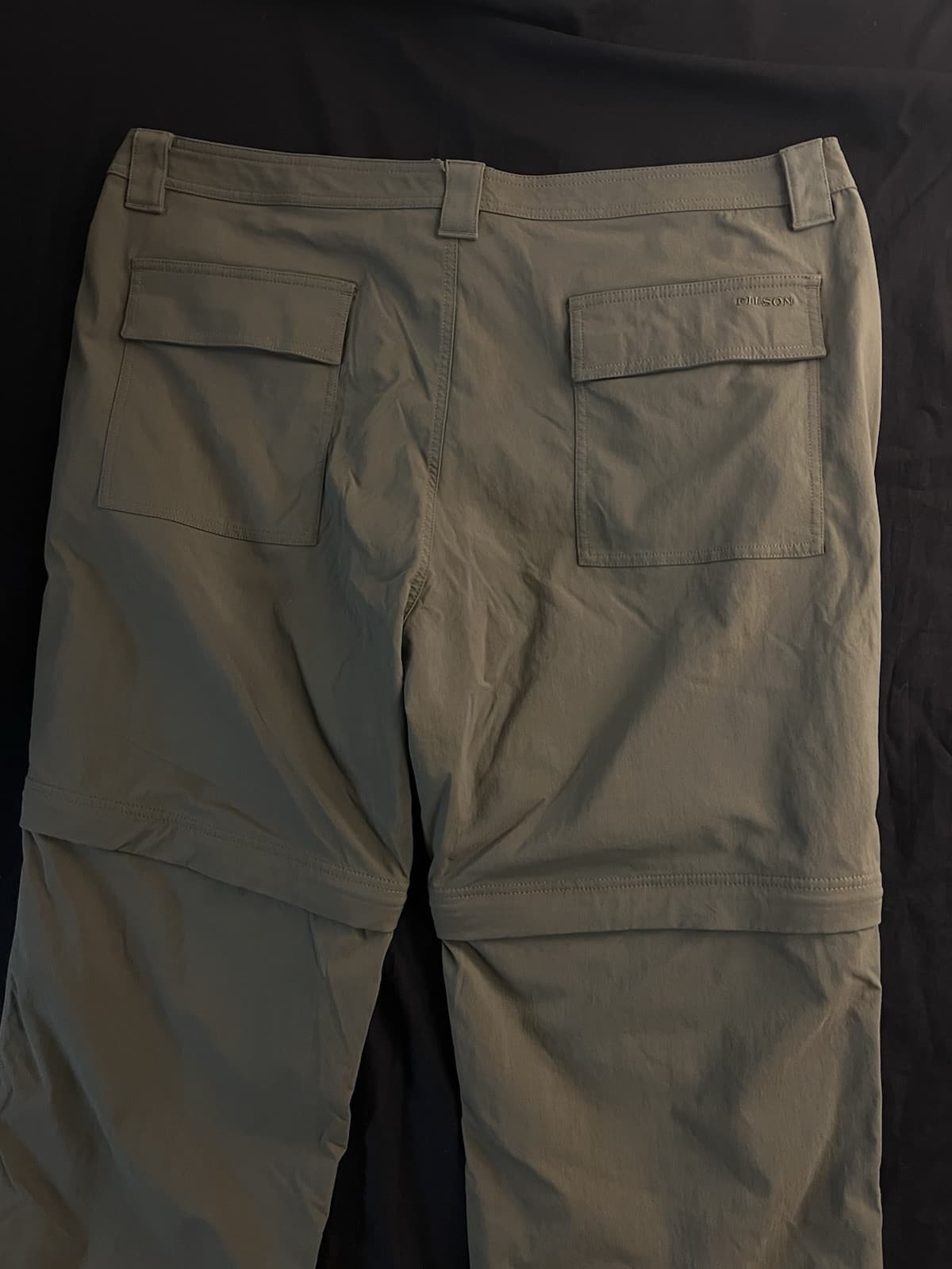 Filson Mens 40x30 Lightweight Trekking Pants Convertible Shorts Evergreen Hiking - Thumbnail 9