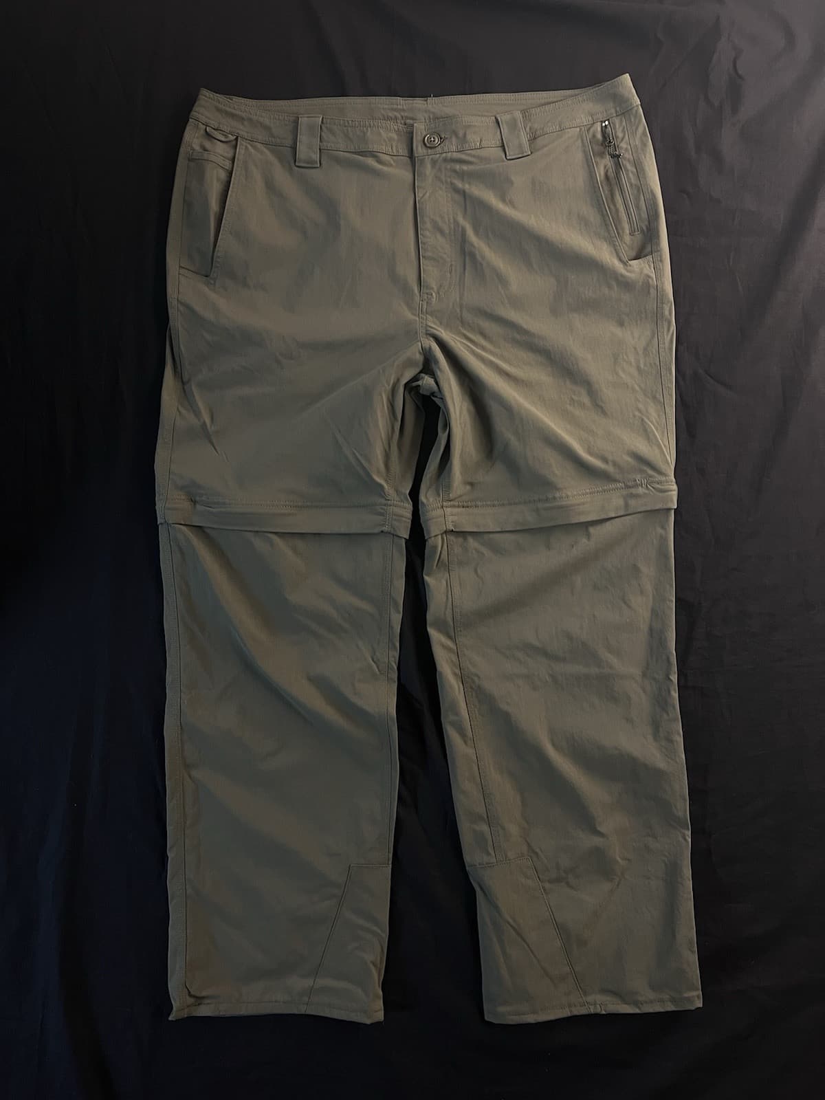 Filson Mens 40x30 Lightweight Trekking Pants Convertible Shorts Evergreen Hiking - Image 1