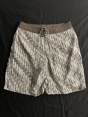 VTG Pataloha Patagonia Board Shorts Mens 34 Swim Trunks Nylon Lace Up Pocket AOP - Image 1