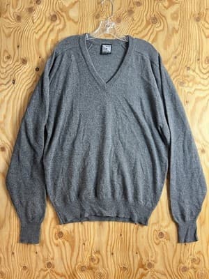 Nordstrom Made In Scotland Clan Douglas 100% Cashmere Mens XL Sweater V-Neck - Image 1