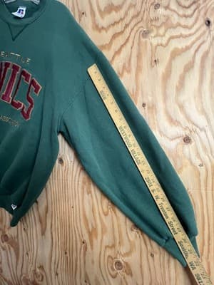 Vtg Seattle Sonics Russell Athletic Men’s XXL Crewneck Sweatshirt USA Green NBA - Thumbnail 7