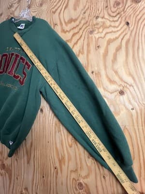 Vtg Seattle Sonics Russell Athletic Men’s XXL Crewneck Sweatshirt USA Green NBA - Thumbnail 8