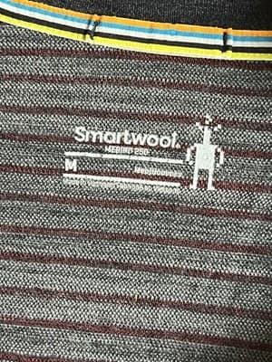 SmartWool Merino Wool 250 Pullover Sweater Base Layer 1/4 Zip Mens M Grey Black - Thumbnail 4