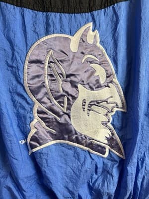 VTG Duke Blue Devils M Collegiate Jacket Windbreaker Anorak Hoody Short Sleeve - Thumbnail 3