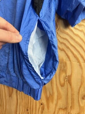 VTG Duke Blue Devils M Collegiate Jacket Windbreaker Anorak Hoody Short Sleeve - Thumbnail 6