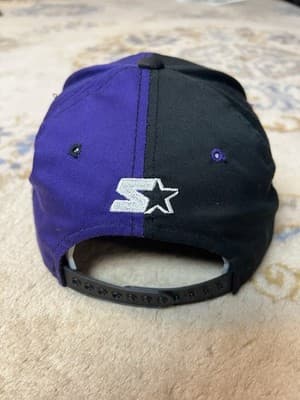 VTG Starter COLORADO ROCKIES 90s Snap Back Baseball Cap Hat National League - Thumbnail 4