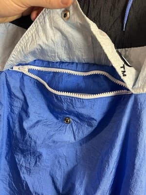 VTG Duke Blue Devils M Collegiate Jacket Windbreaker Anorak Hoody Short Sleeve - Thumbnail 13