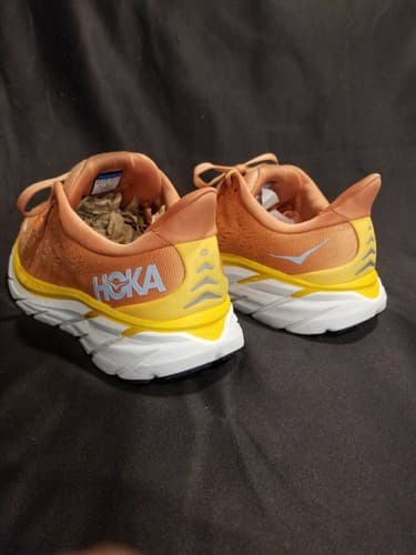Hoka Womens Clifton 8 Running Shoe - Sun Baked/Shell Coral - Size 9B - Thumbnail 2