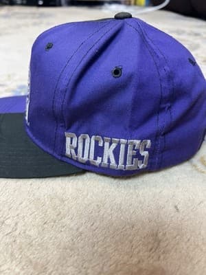 VTG Starter COLORADO ROCKIES 90s Snap Back Baseball Cap Hat National League - Thumbnail 6