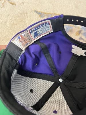 VTG Starter COLORADO ROCKIES 90s Snap Back Baseball Cap Hat National League - Thumbnail 9