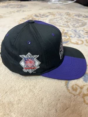 VTG Starter COLORADO ROCKIES 90s Snap Back Baseball Cap Hat National League - Thumbnail 3