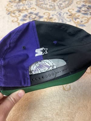 VTG Starter COLORADO ROCKIES 90s Snap Back Baseball Cap Hat National League - Thumbnail 12