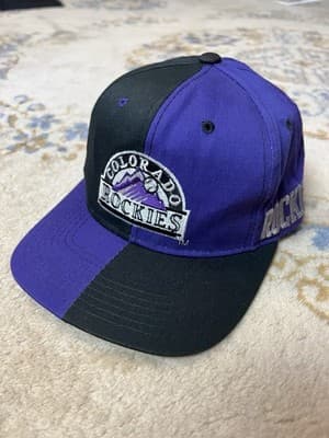 VTG Starter COLORADO ROCKIES 90s Snap Back Baseball Cap Hat National League - Thumbnail 7