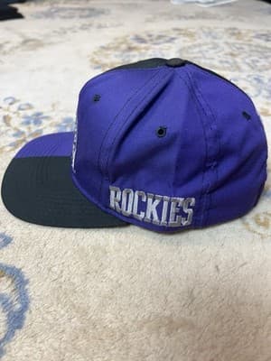 VTG Starter COLORADO ROCKIES 90s Snap Back Baseball Cap Hat National League - Thumbnail 5