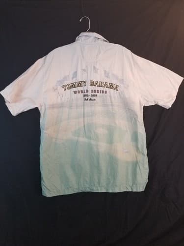 Tommy Bahama Shirt Mens L MLB World Series 2009 Championship Games Stadium Silk - Image 1
