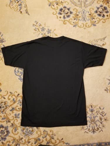 Rare Vtg 90s Tally Ho! Puss Boots Cat Horse Riding Portrait Shirt Black Mens L - Thumbnail 4