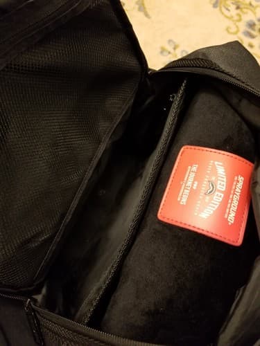 SPRAYGROUND Limited Edition Keep It 100 Backpack Black Bag RARE 18x6x12 - Thumbnail 16