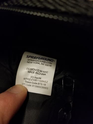 SPRAYGROUND Limited Edition Keep It 100 Backpack Black Bag RARE 18x6x12 - Thumbnail 13